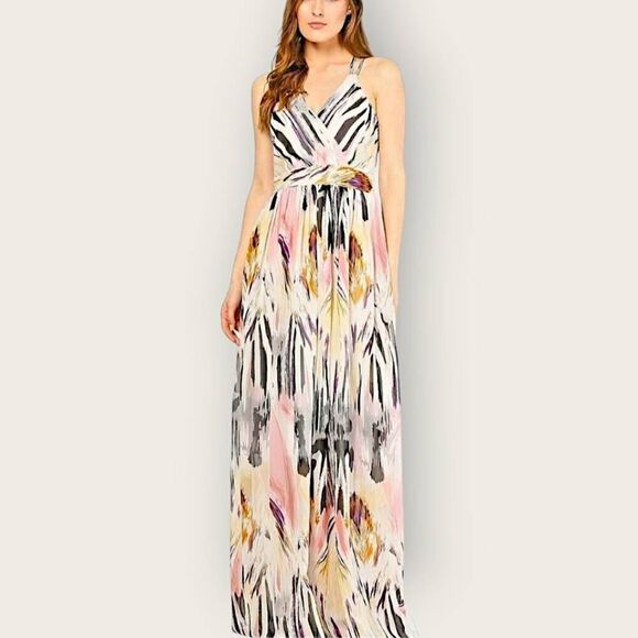 Harpa Womens Dress Sz Large Maxi Pink Blue Sundress  Glamourcore Princesscore - Picture 2 of 13